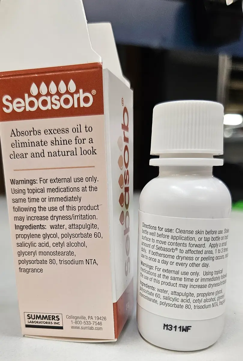 Summers Laboratories Moisture-All Sebasorb Oil Absorbing Lotion 0.78oz | Matte Daily Moisturizer for Oily Skin with 2% Salicylic Acid - view 6