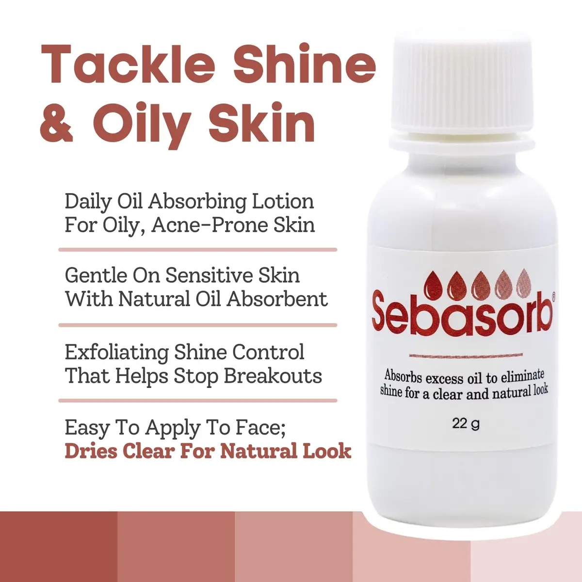 Summers Laboratories Moisture-All Sebasorb Oil Absorbing Lotion 0.78oz | Matte Daily Moisturizer for Oily Skin with 2% Salicylic Acid - view 2