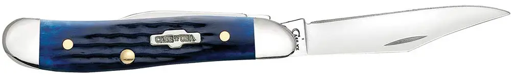 Case Peanut Pocket Knife 2 7/8 Inches Blue Bone | Classic US Craftsmanship & Dependability - view 5
