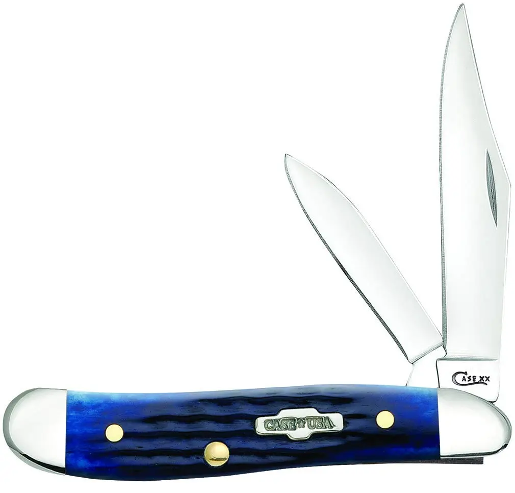 Case Peanut Pocket Knife 2 7/8 Inches Blue Bone | Classic US Craftsmanship & Dependability - main product image