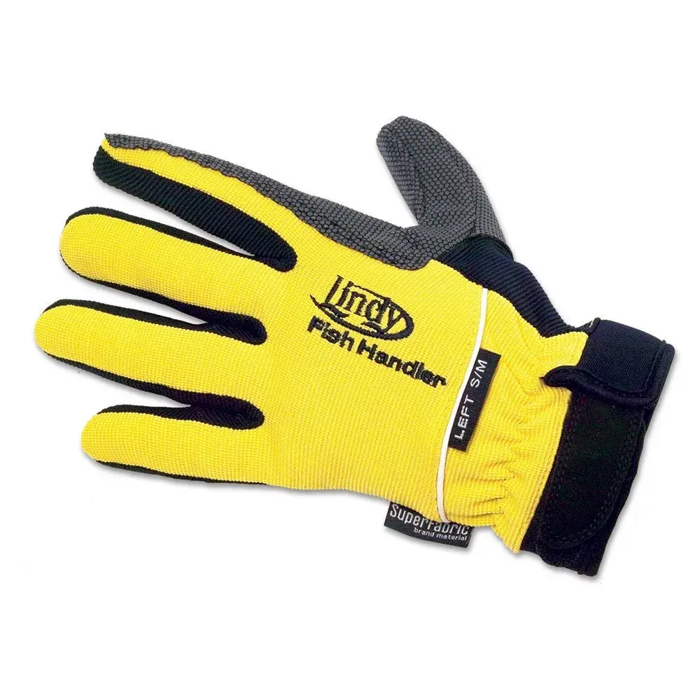 Lindy Fish Handling Glove Small/Medium Left-Hand Yellow | Puncture-Proof Cut-Resistant SuperFabric - view 4