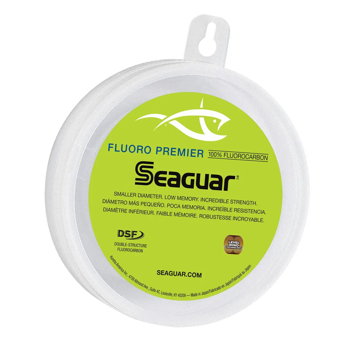 Seaguar Fluoro Premier Leader Material 40lbs | Virtually Invisible, High Knot Strength, Saltwater-Ready - main product image