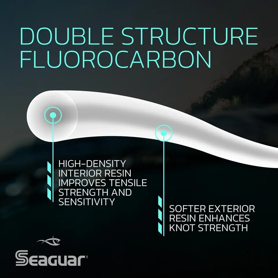 Seaguar Fluoro Premier Leader Material 40lbs | Virtually Invisible, High Knot Strength, Saltwater-Ready - view 4