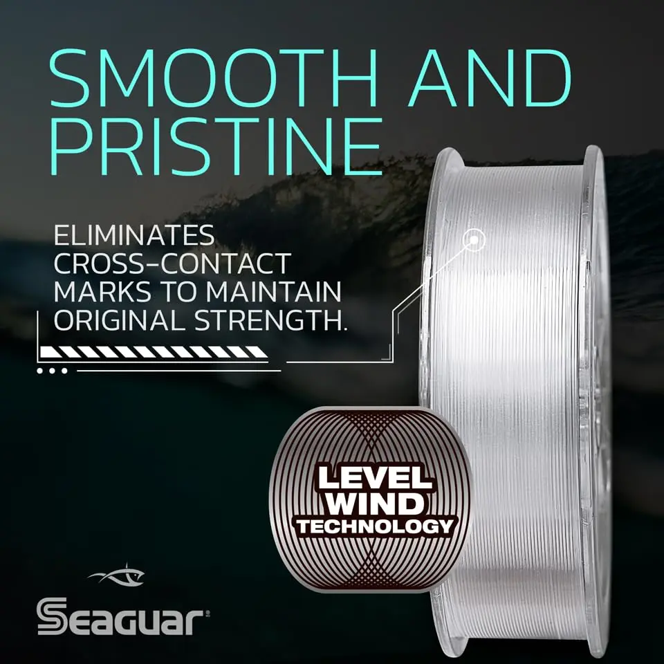 Seaguar Fluoro Premier Leader Material 40lbs | Virtually Invisible, High Knot Strength, Saltwater-Ready - view 6