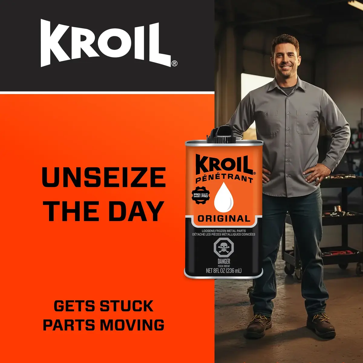 KROIL Kroil Original Penetrant 8 oz | Rust & Corrosion Inhibitor Oil for Metal Parts - view 8