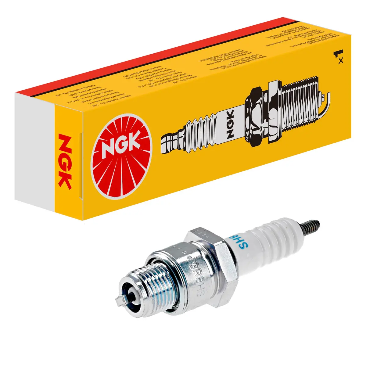 NGK BR8HS Standard Spark Plug 1 Count (Pack of 1) | Replaces 4322, 09482-00102, 94701-00195 - main product image