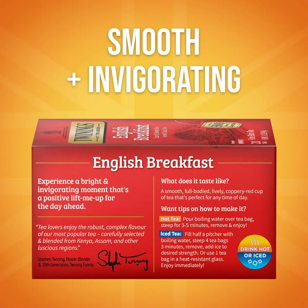 Twinings English Breakfast Black Tea 120 Teabags | Rich, Full-Bodied, Caffeinated - view 2
