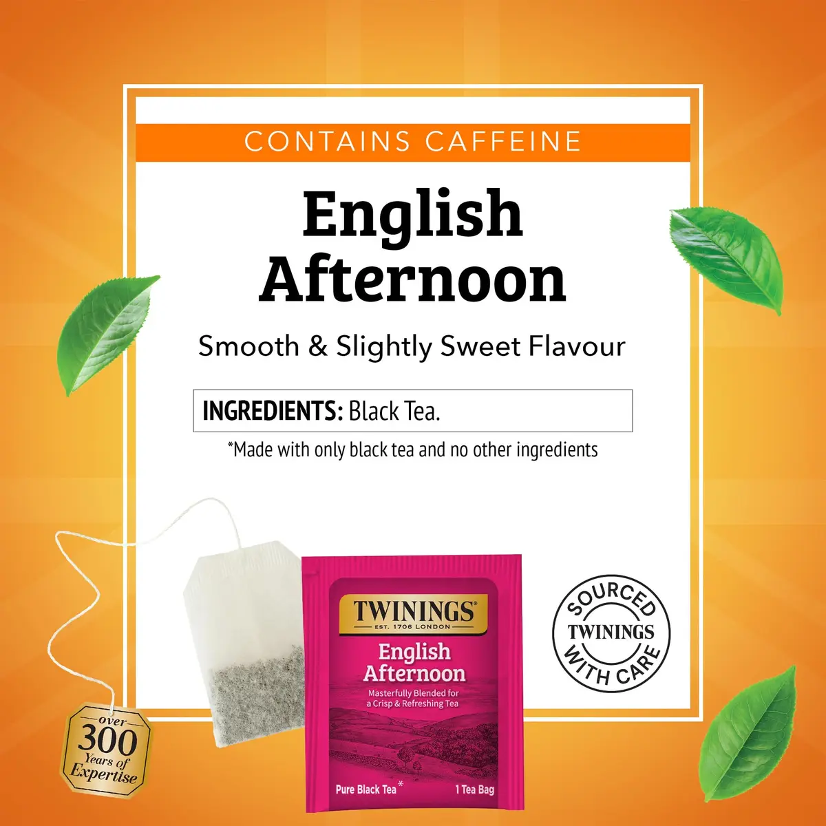 Twinings English Afternoon Black Tea 120 Teabags | Smooth & Slightly Sweet, Caffeinated, Enjoy Hot or Iced - view 4
