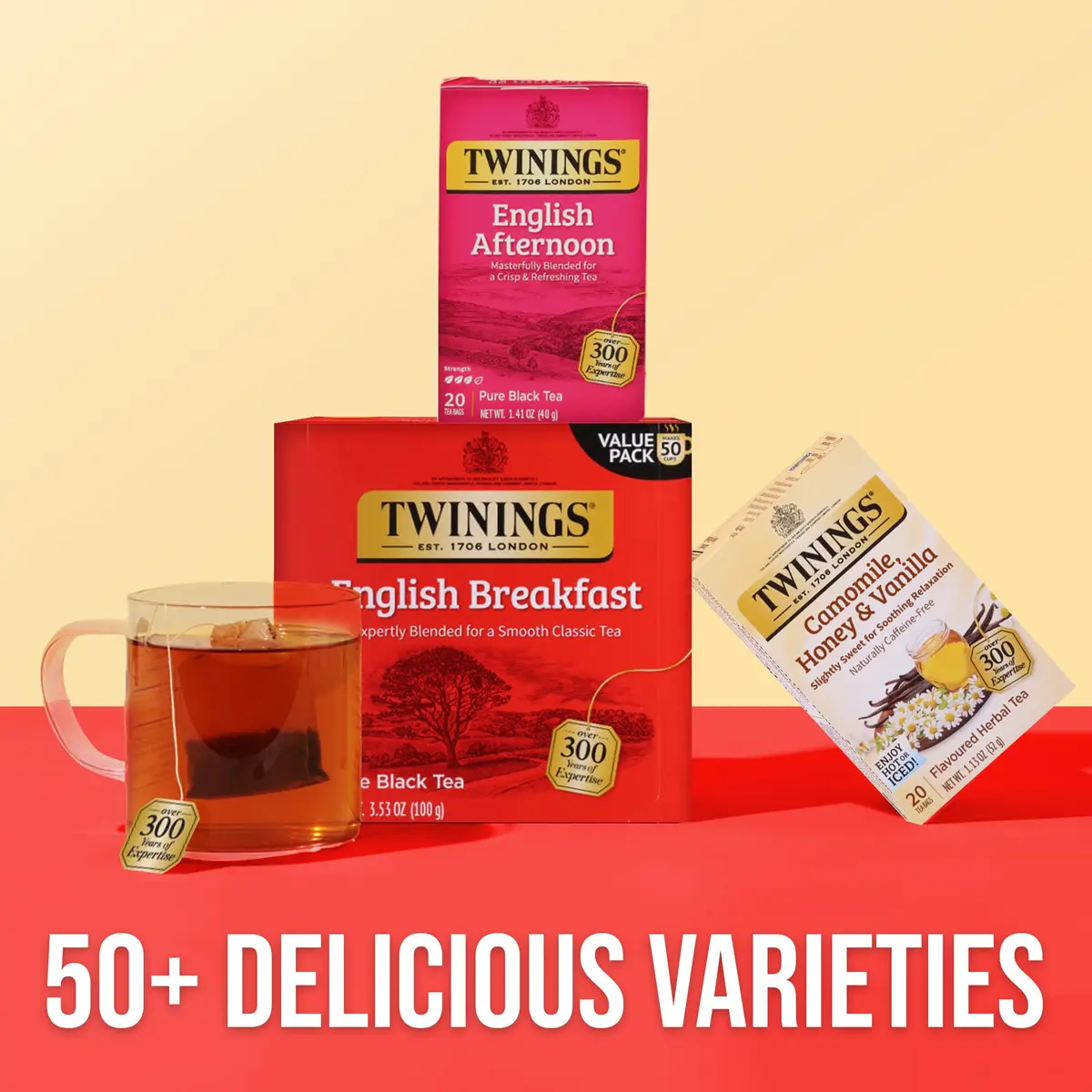 Twinings English Afternoon Black Tea 120 Teabags | Smooth & Slightly Sweet, Caffeinated, Enjoy Hot or Iced - view 6