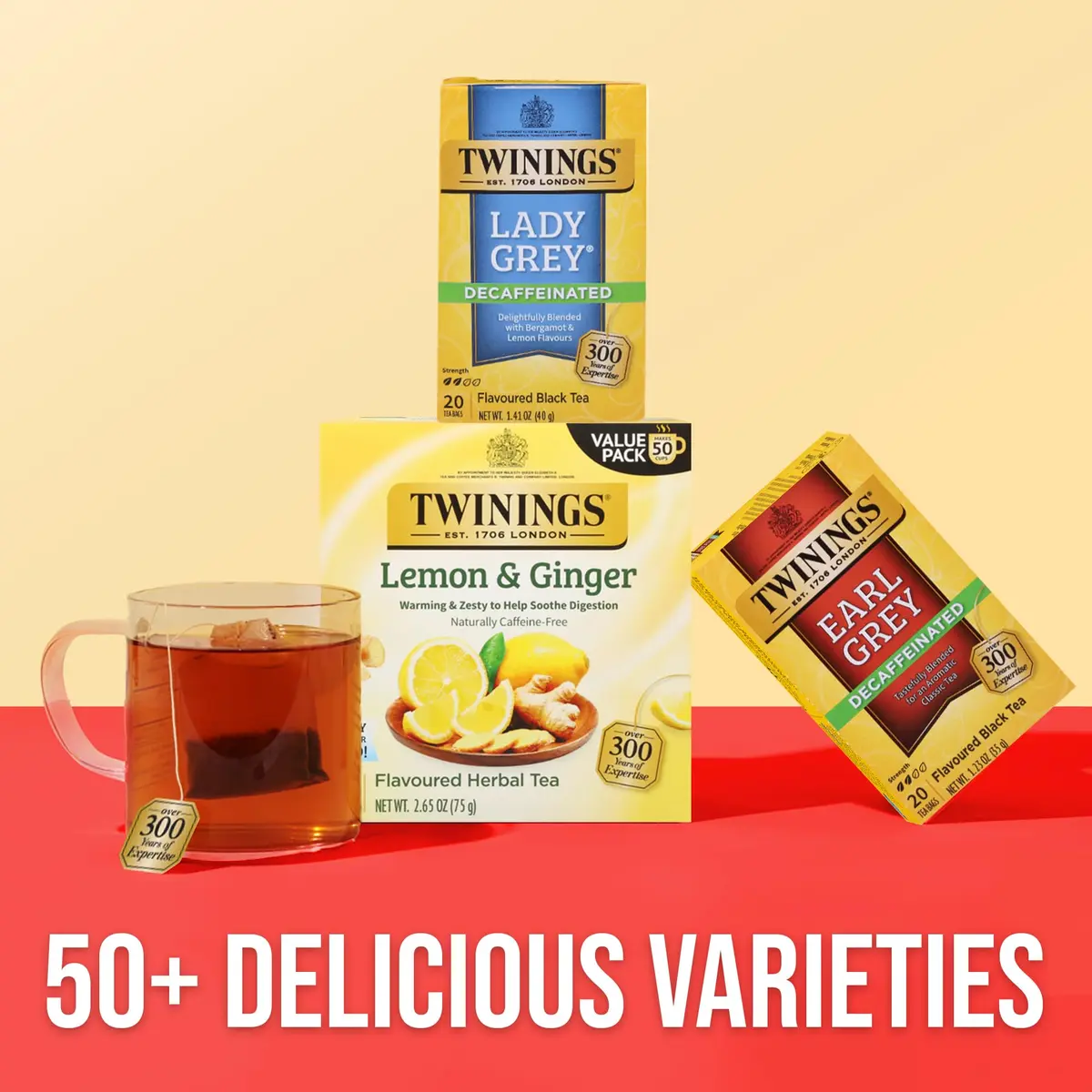 Twinings Decaffeinated Lady Grey Black Tea 120 Teabags | Orange & Lemon Peel, Enjoy Hot or Iced - view 6