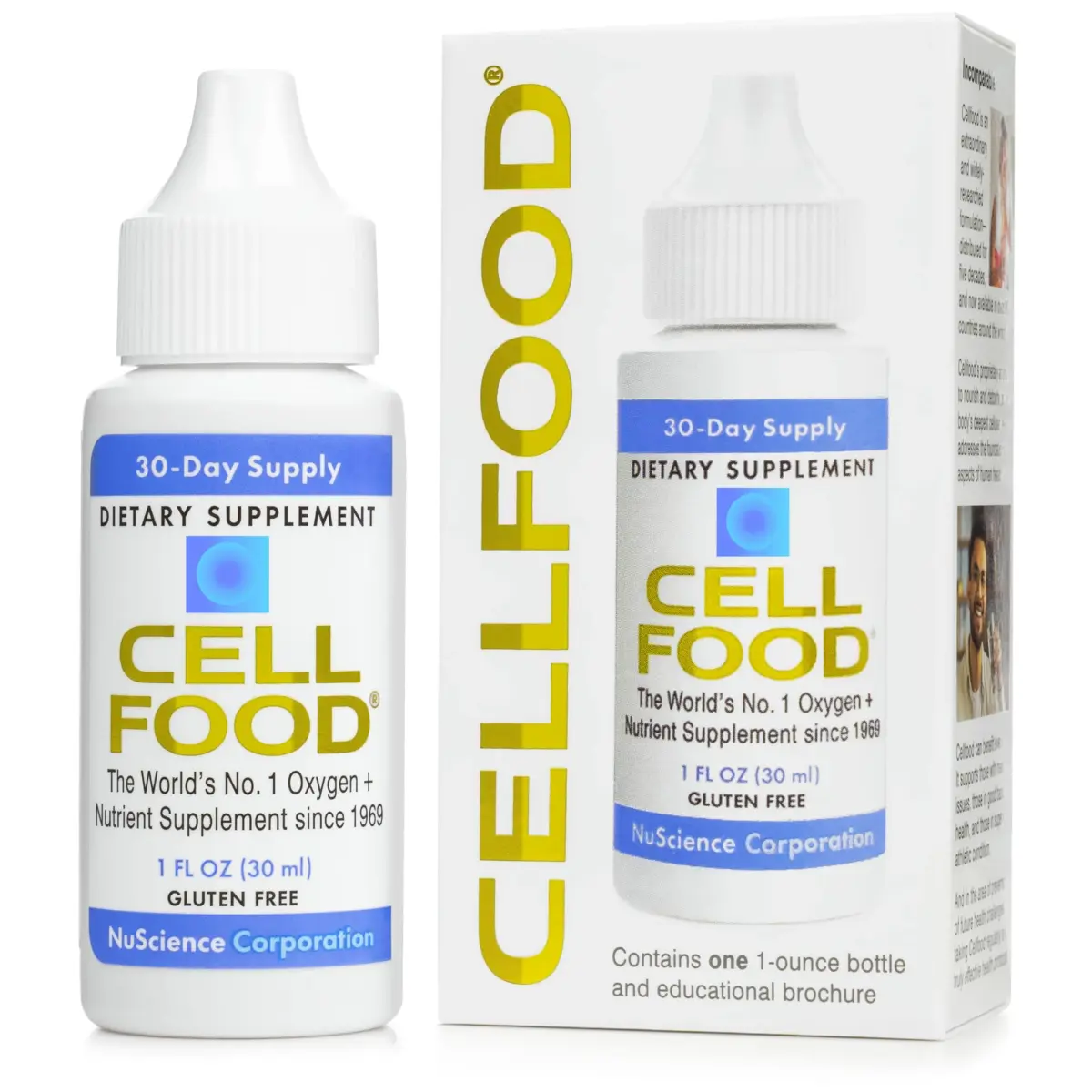 Cellfood Oxygen Boost Liquid Supplement 29.57ml (1 fl oz) | Gluten-Free, Kosher, Energy & Vitality - main product image