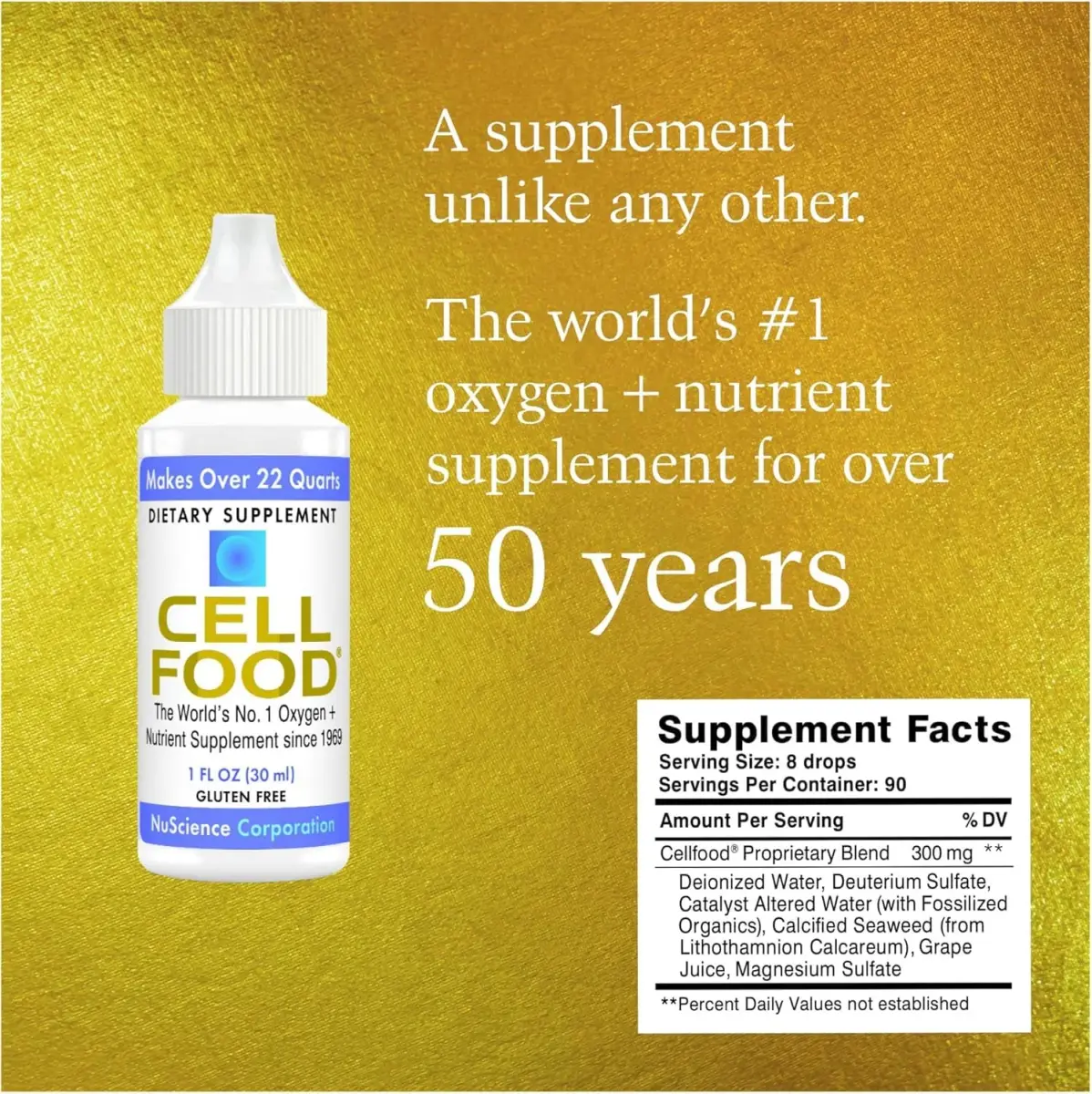 Cellfood Oxygen Boost Liquid Supplement 29.57ml (1 fl oz) | Gluten-Free, Kosher, Energy & Vitality - view 2