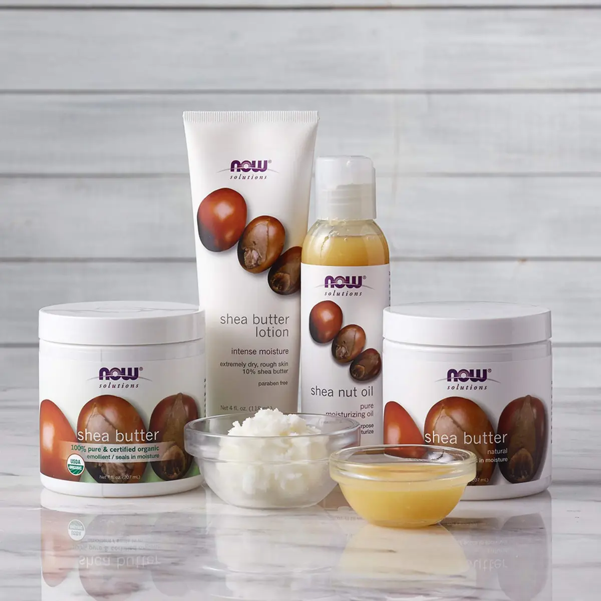 NOW Foods Shea Butter Skin Emollient 200ml (7 Ounce) | Seals Moisture for Dry Rough Skin - view 5