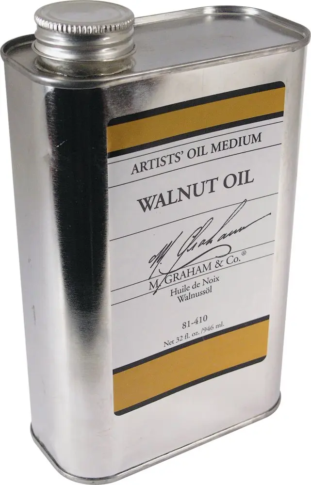 M. Graham Walnut Oil Medium 32 Fl Oz | Artist-Preferred, Slow-Drying, Non-Yellowing Oil - main product image