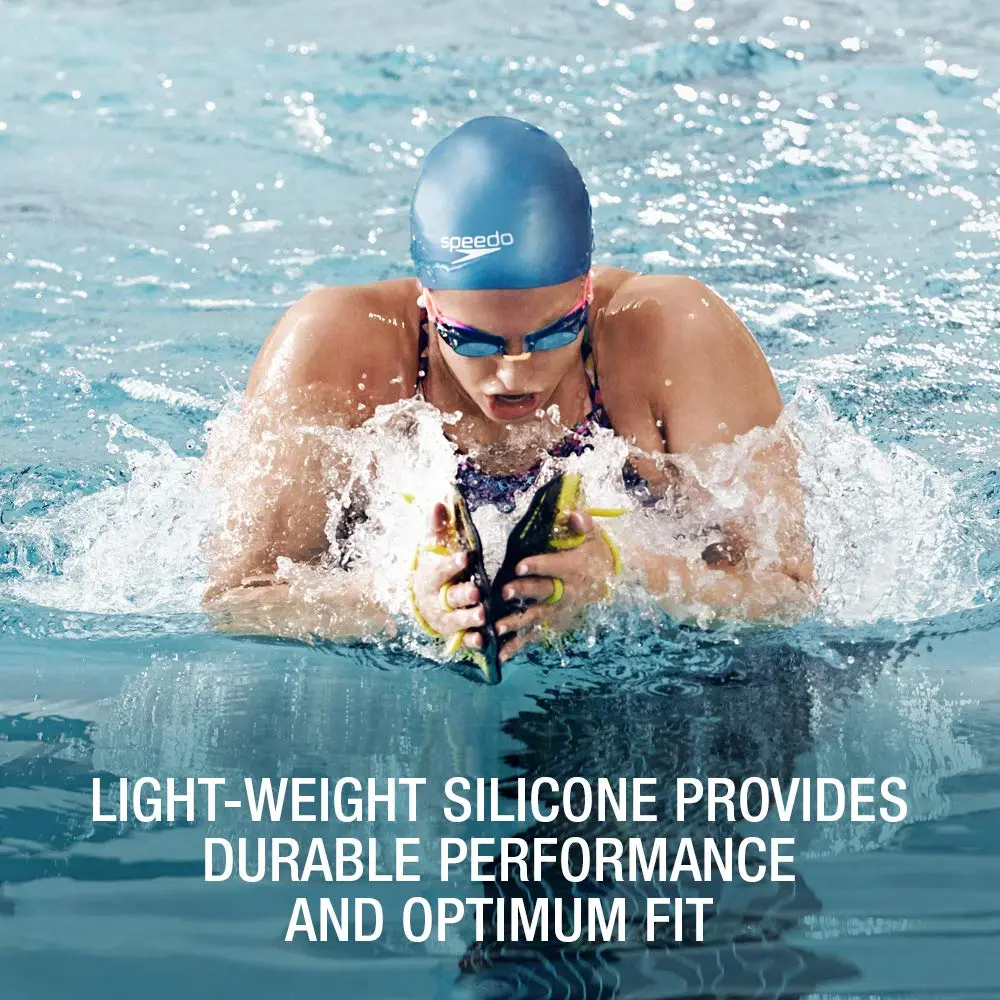 Speedo Unisex-Adult Swim Cap Silicone Long Hair | Snug Fit & Extra Space for Long Hair - view 2
