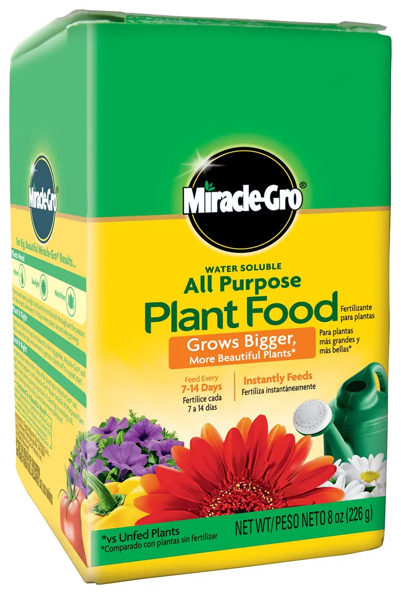 Miracle-Gro Water Soluble All Purpose Plant Food 255g (8 oz) | Feeds Plants Instantly for Bigger Growth - main product image