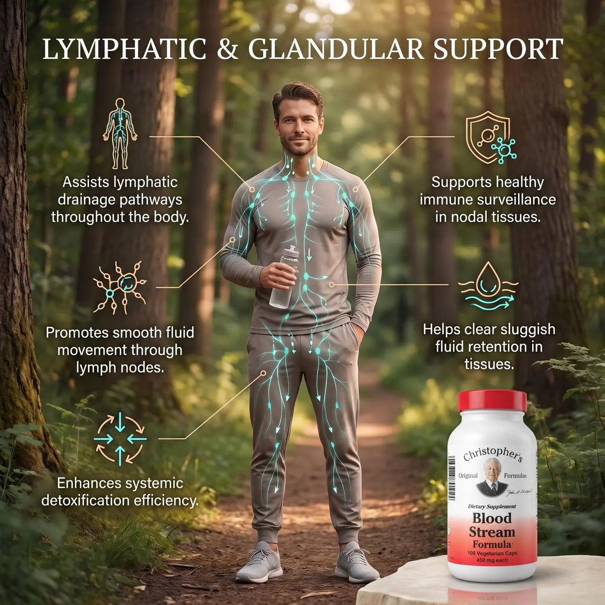 Christopher's Original Formulas Blood Stream Formula 100 Vegetarian Capsules | Supports Vein Elasticity & Blood Circulation - view 6