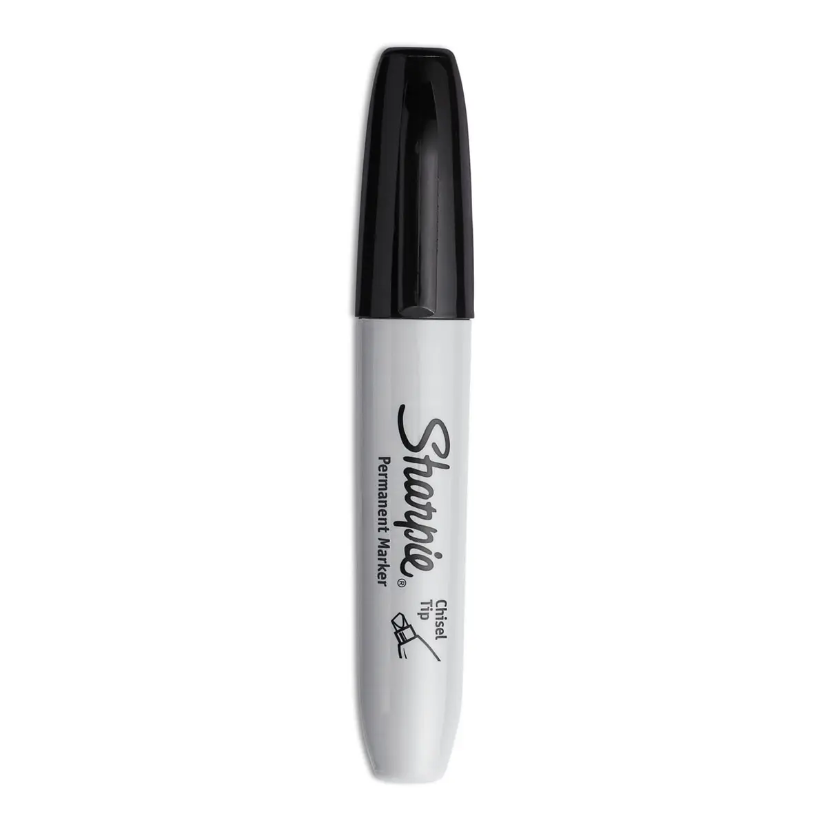 Sharpie Permanent Markers, Large, Chisel Tip, Black, 4 Count | Versatile & Durable Marking Pen - view 4