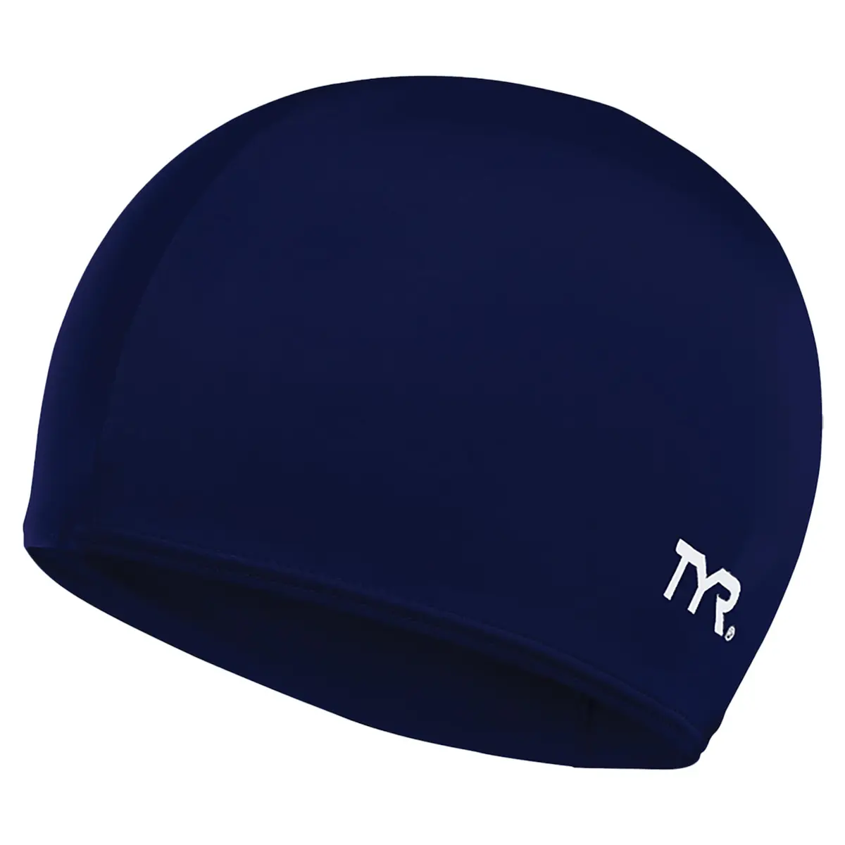 TYR Lycra Fiber Adult Swim Cap Navy | Reduces Drag, UPF 50+ Sun Protection, Gentle Fit - main product image