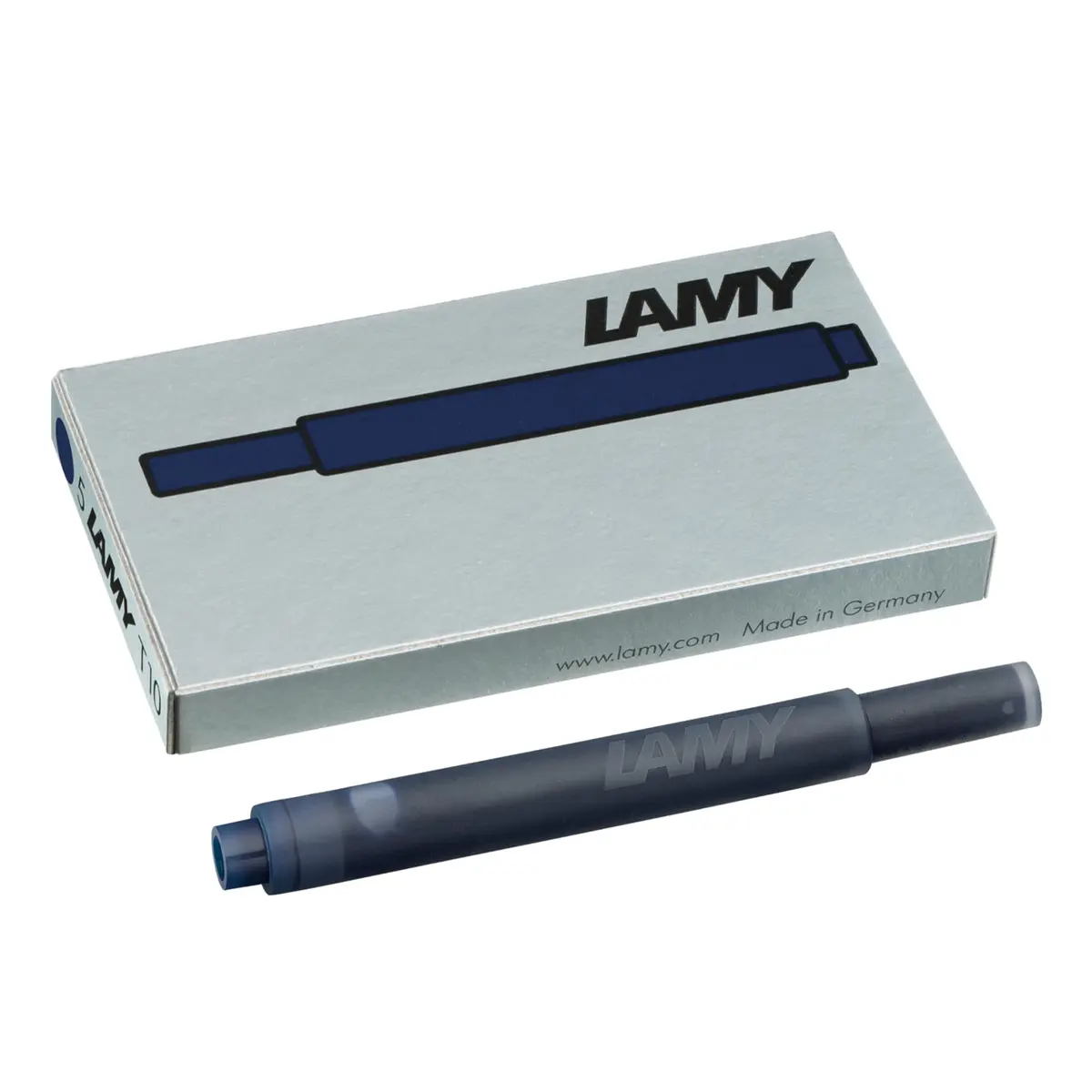 Lamy T10 Ink Cartridges 1.25 ml Blue-Black | Large Capacity for All Lamy Fountain Pens - main product image