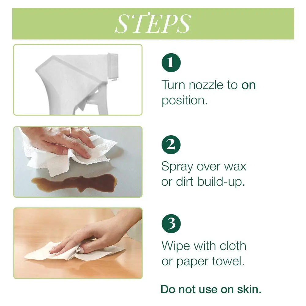 Clean + Easy Surface Cleanser Wax Remover Spray 16oz | Fast, Effective Wax Clean-Up for Professional & Home Use - view 5