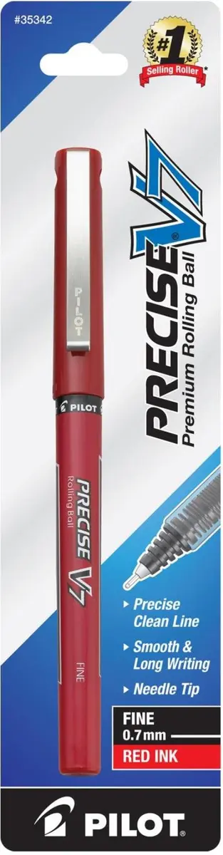 Pilot Precise Grip Liquid Ink Rolling Ball Stick Pens | Fine 0.7mm Tungsten Tips, Assorted Colors, USA Import - view 2