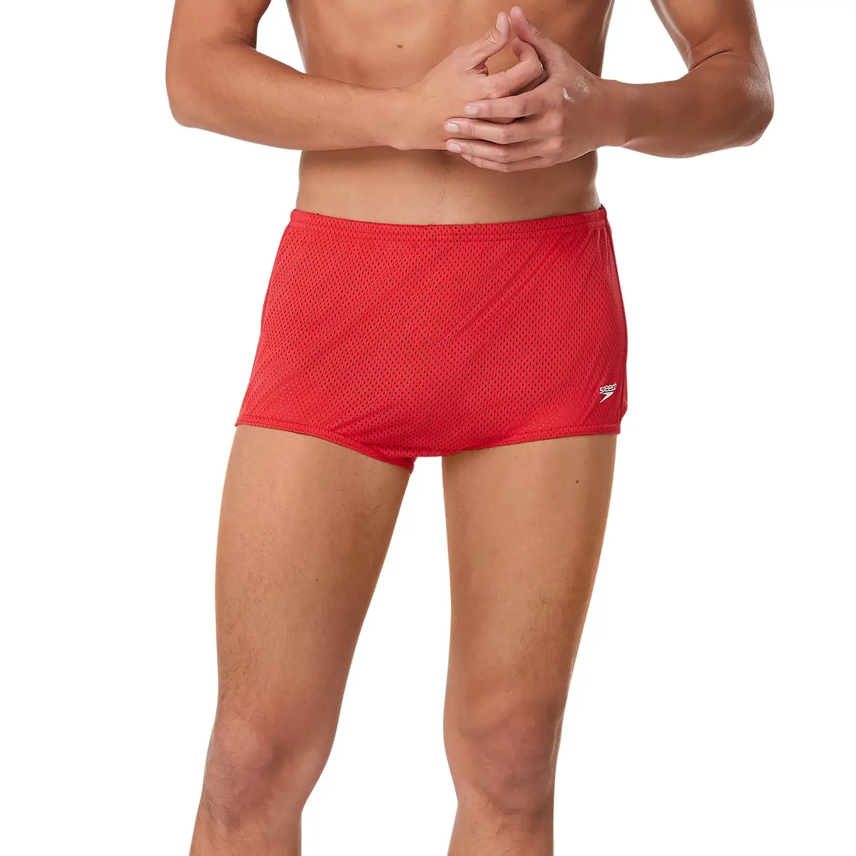 Speedo Men's Marina Swim Trunk Navy/Neon Pink | Chlorine-Resistant, 21 Inch, Adult - main product image
