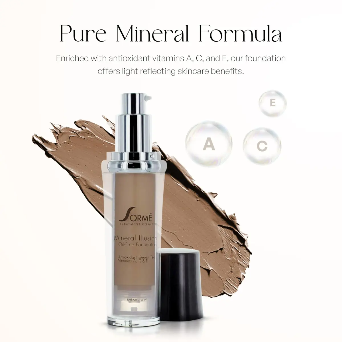 SORMÉ Mineral Illusion Liquid Foundation Honey 25ml (0.85 fl oz) | Hydrating Medium Coverage - view 6