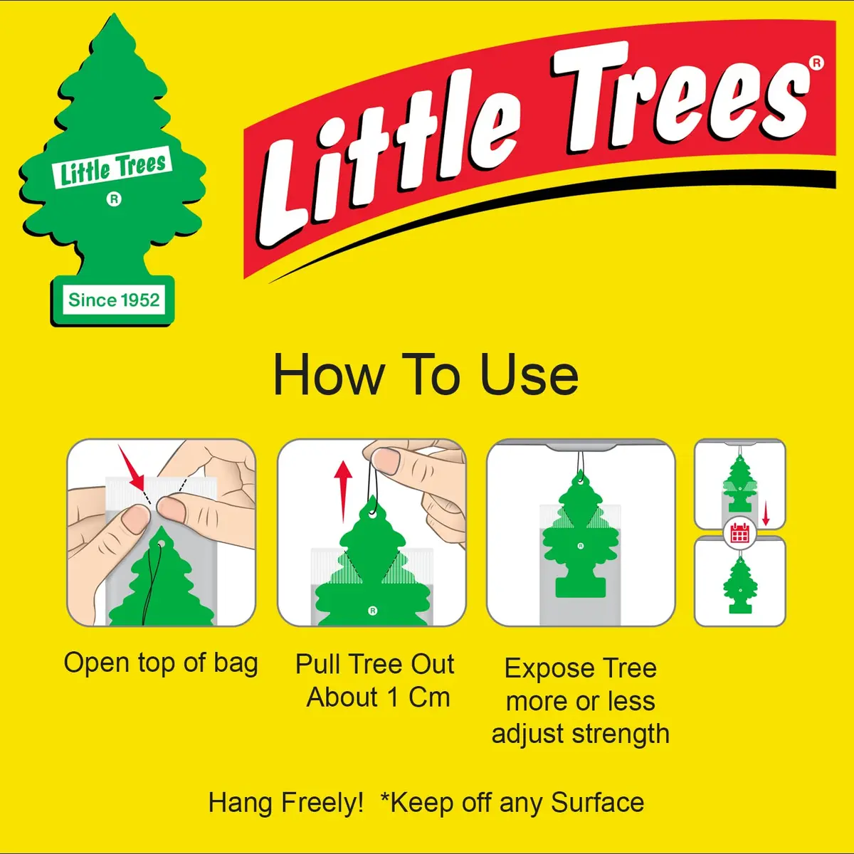 LITTLE TREES Car Air Freshener | Pina Colada Scent | Pack of 6 | Long-lasting tropical aroma - view 5