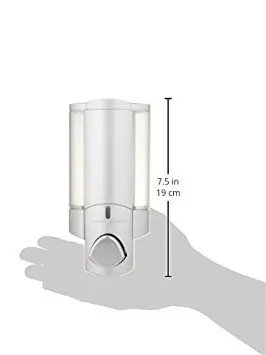 Better Living 1-Chamber Shower Dispenser Satin Silver | Wall Mount, Water-Resistant ABS - view 2