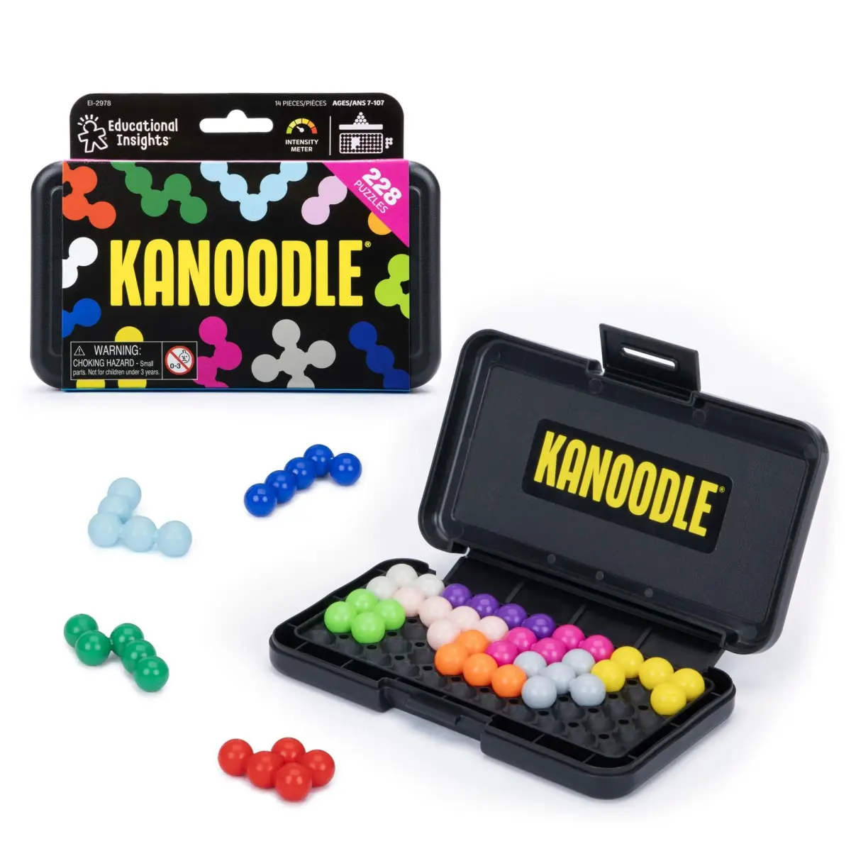 Educational Insights Kanoodle Brain Teaser Puzzle Game | 228 Challenges, Portable, Screen-Free Fun - main product image