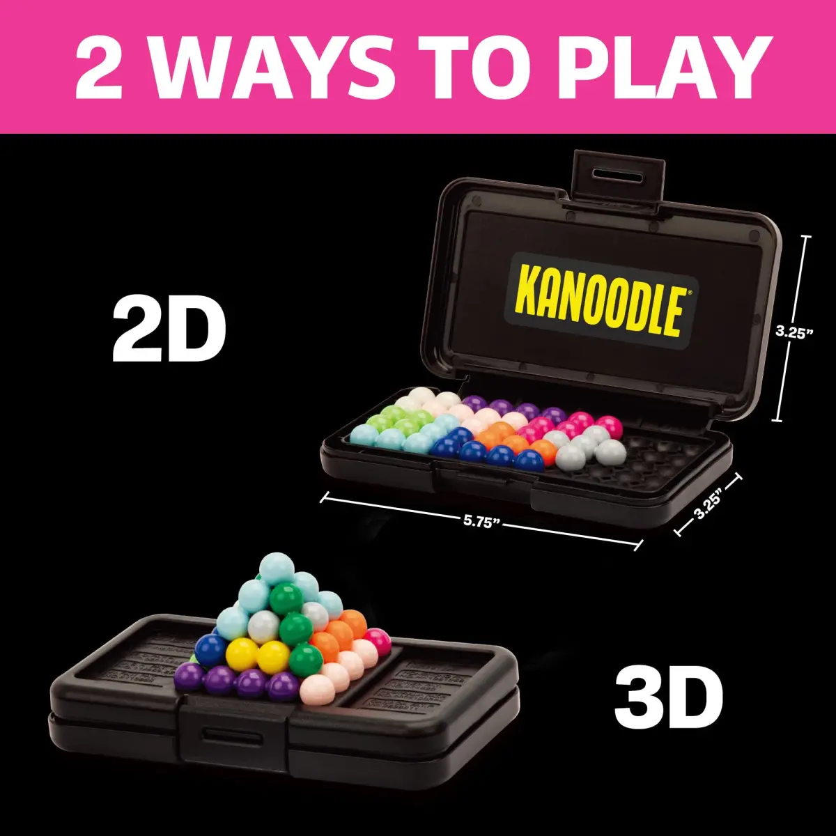 Educational Insights Kanoodle Brain Teaser Puzzle Game | 228 Challenges, Portable, Screen-Free Fun - view 3