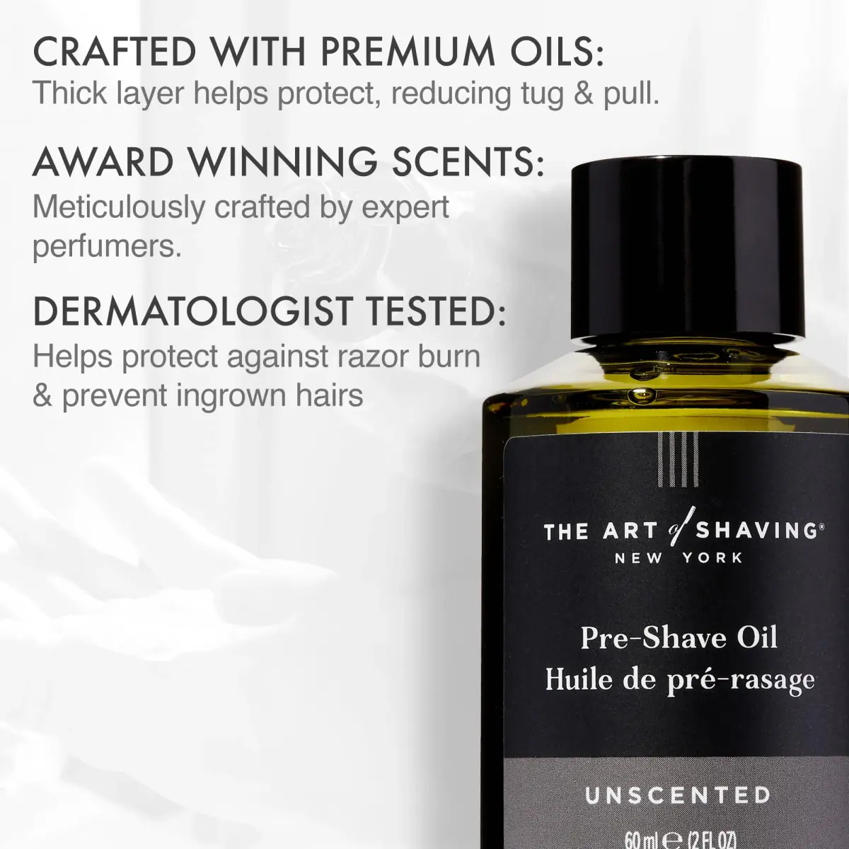 The Art of Shaving Unscented Pre-Shave Beard Oil 59ml (2 Fl Oz) | Improves Razor Glide for Sensitive Skin - view 2