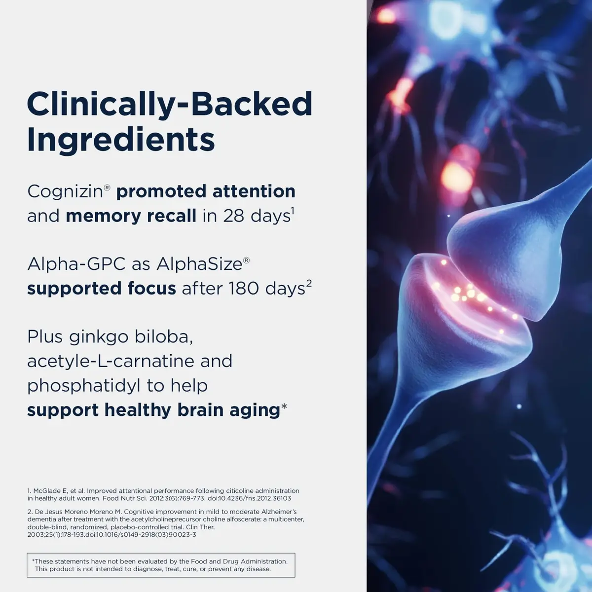 Designs for Health Brain Vitale Supports Focus 60 Capsules | Cognitive & Brain Support - view 4