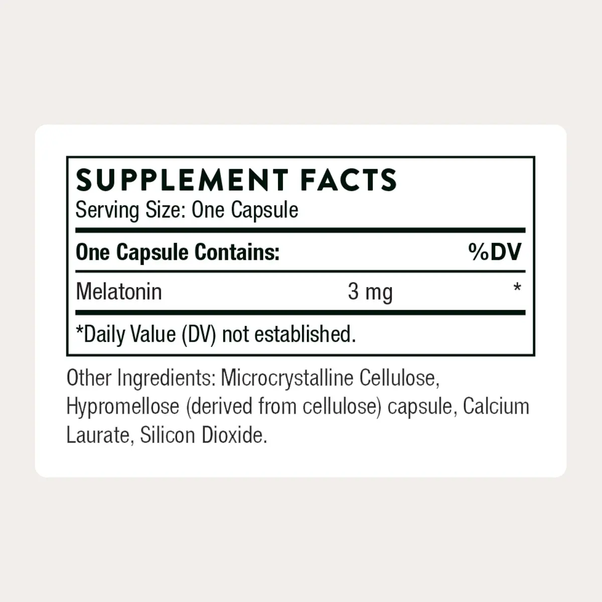 THORNE Melaton-3 3 mg Melatonin Supplement Capsules 60 Count | Supports Restful Sleep & Circadian Rhythms - view 2
