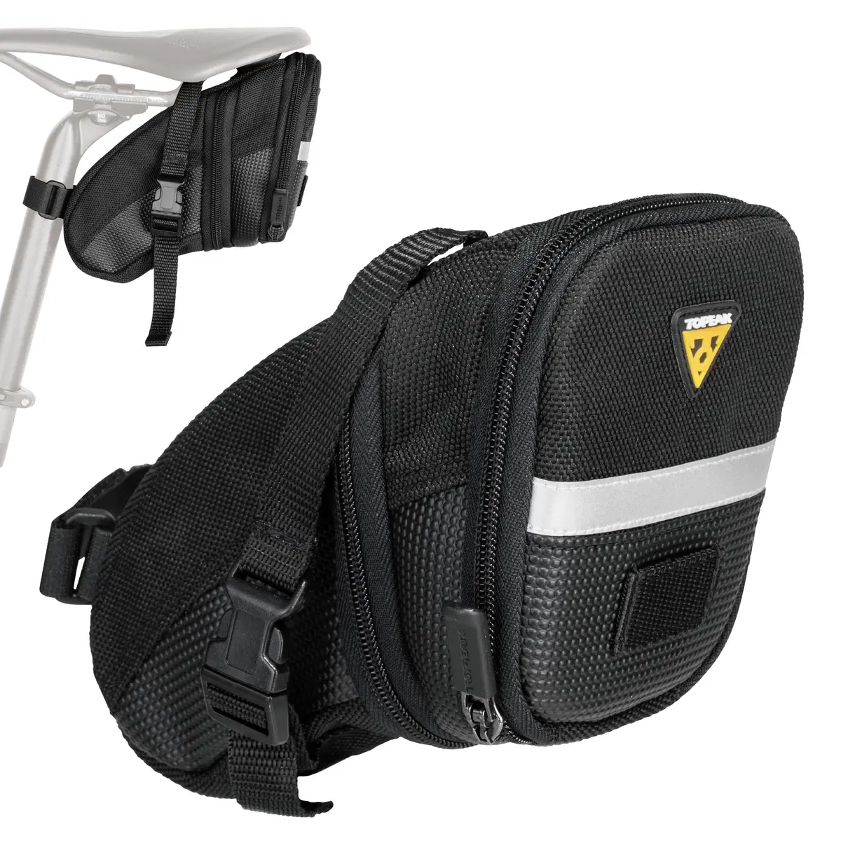 Topeak Aero Wedge Strap Mount Medium Bike Saddle Bag | 1.31L Expandable Storage - main product image
