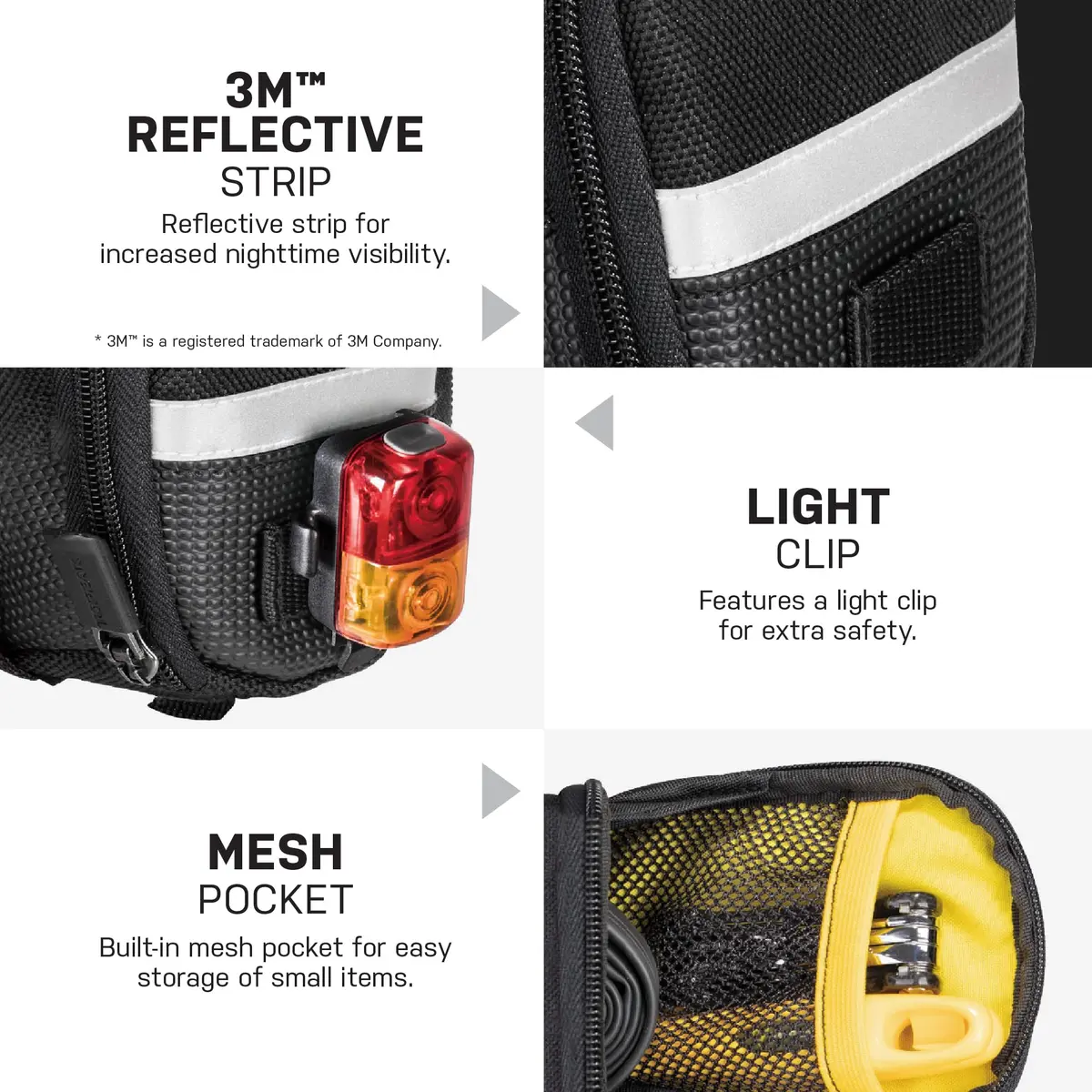 Topeak Aero Wedge Strap Mount Medium Bike Saddle Bag | 1.31L Expandable Storage - view 6
