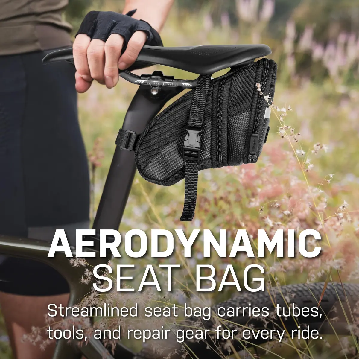 Topeak Aero Wedge Strap Mount Medium Bike Saddle Bag | 1.31L Expandable Storage - view 2