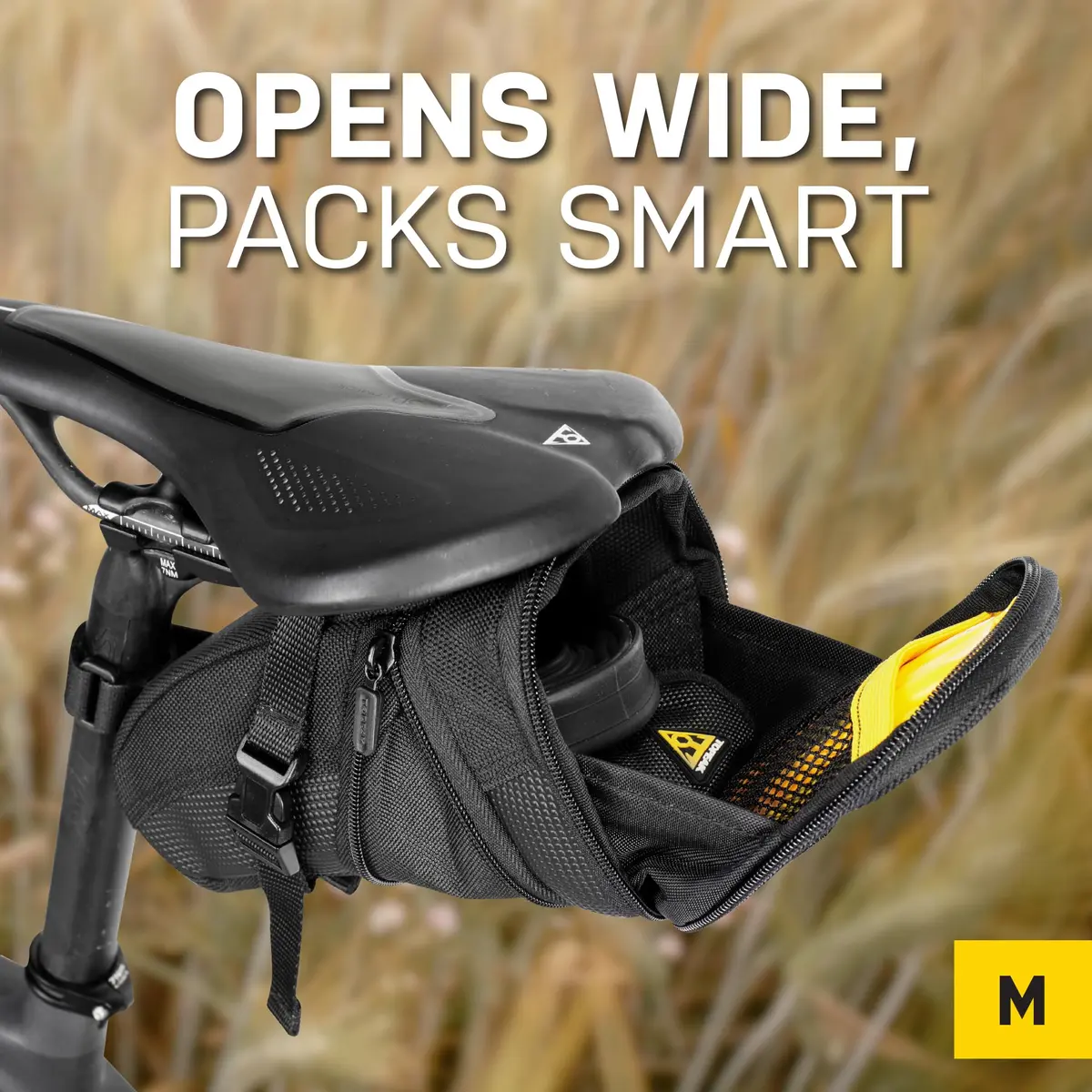 Topeak Aero Wedge Strap Mount Medium Bike Saddle Bag | 1.31L Expandable Storage - view 3