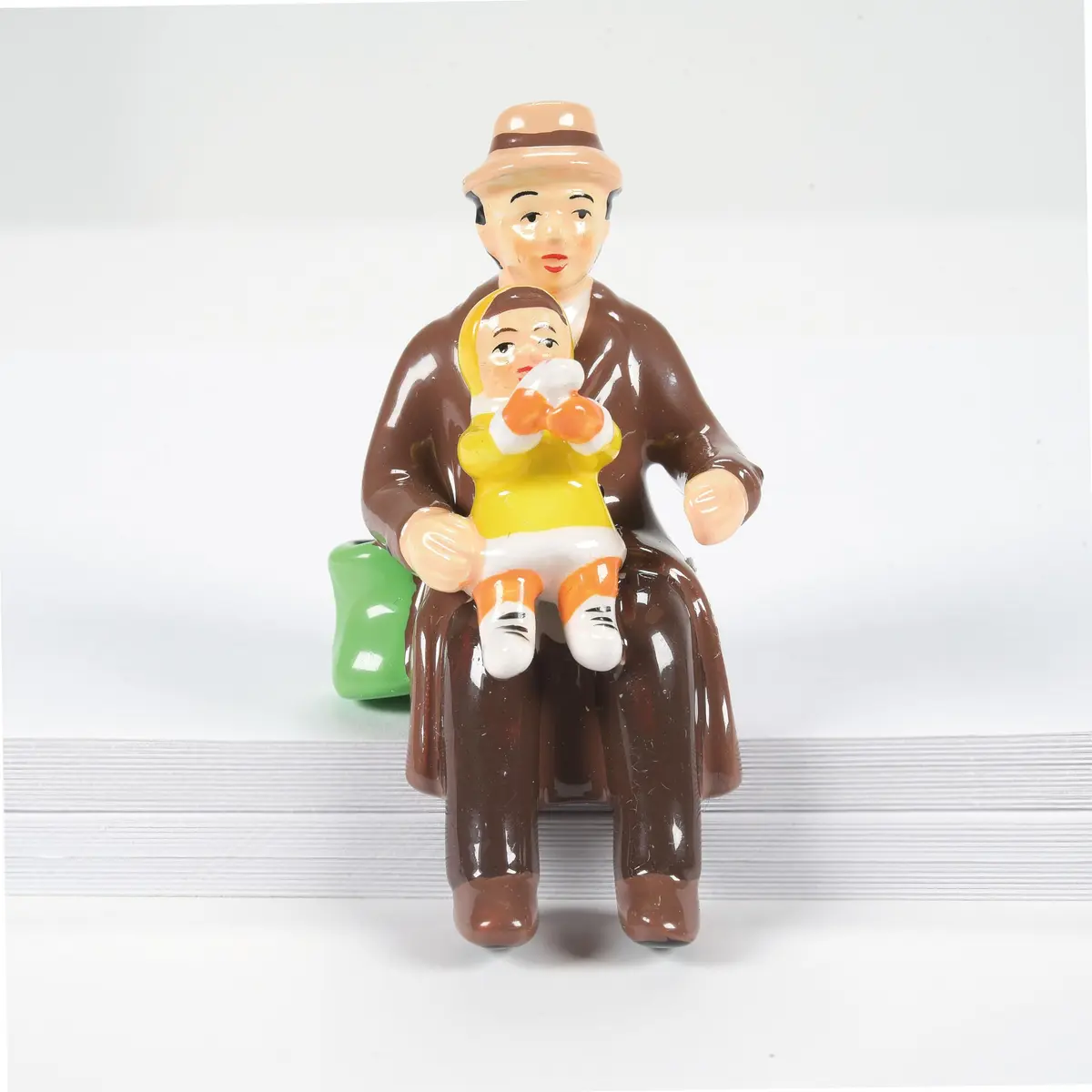 Department 56 Original Snow Village Accessories People Sitting Figurine Set 2.25" H x 0.7" W x 2" L | Hand-Painted Resin for Holiday Decor - view 5