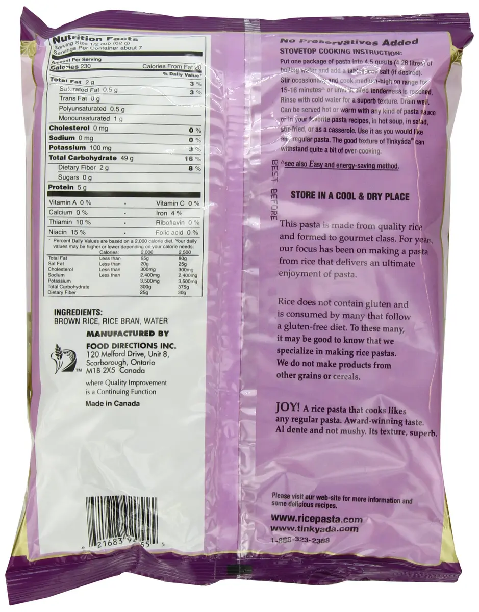 Tinkyada Brown Rice Pasta, Elbows, 16 Ounce (Pack of 12) | Gluten-Free Whole Grain Pasta - view 2
