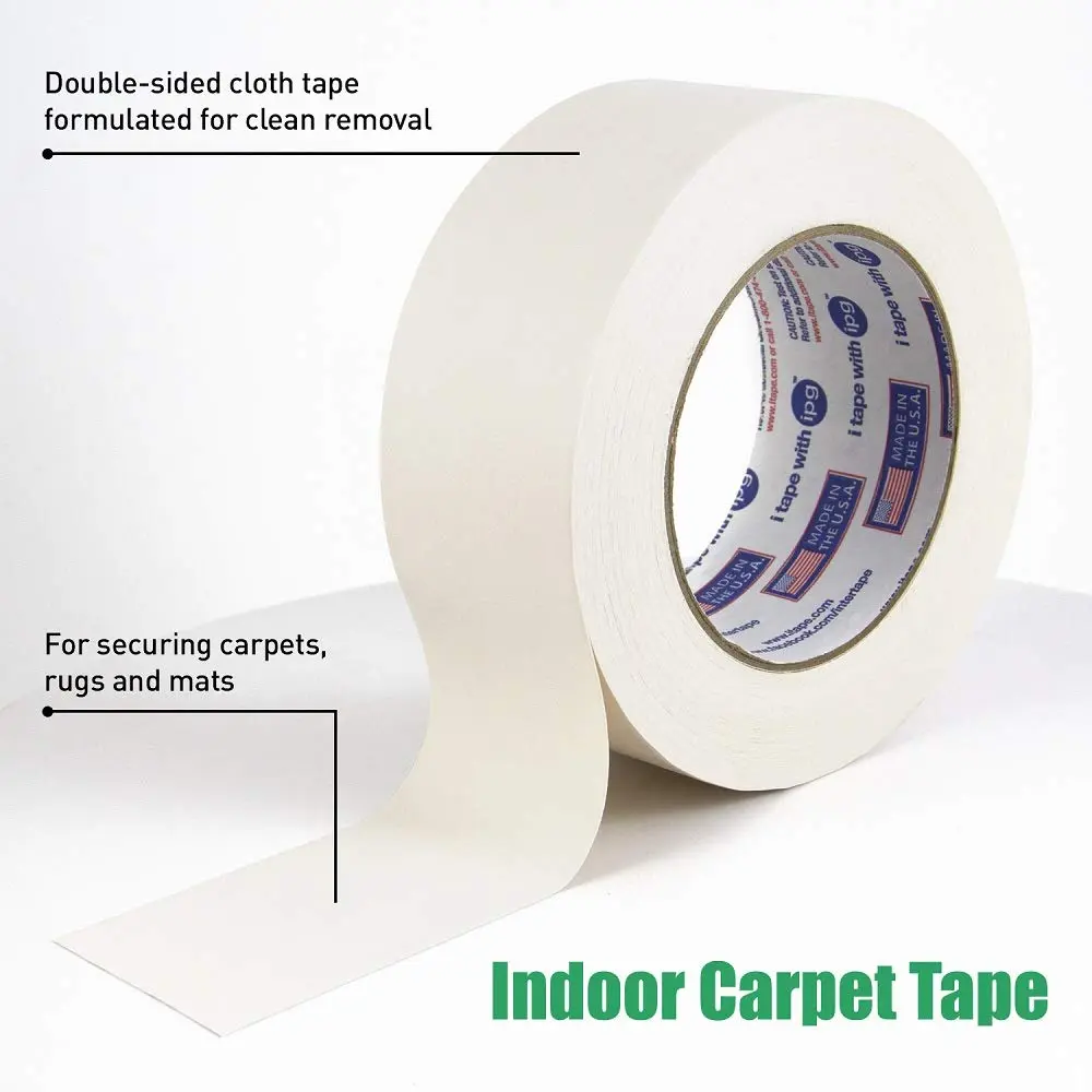 Intertape Polymer Group Double-Sided Indoor Carpet Tape 1.88" x 10 yd | Indoor Use, Strong Bond - view 2