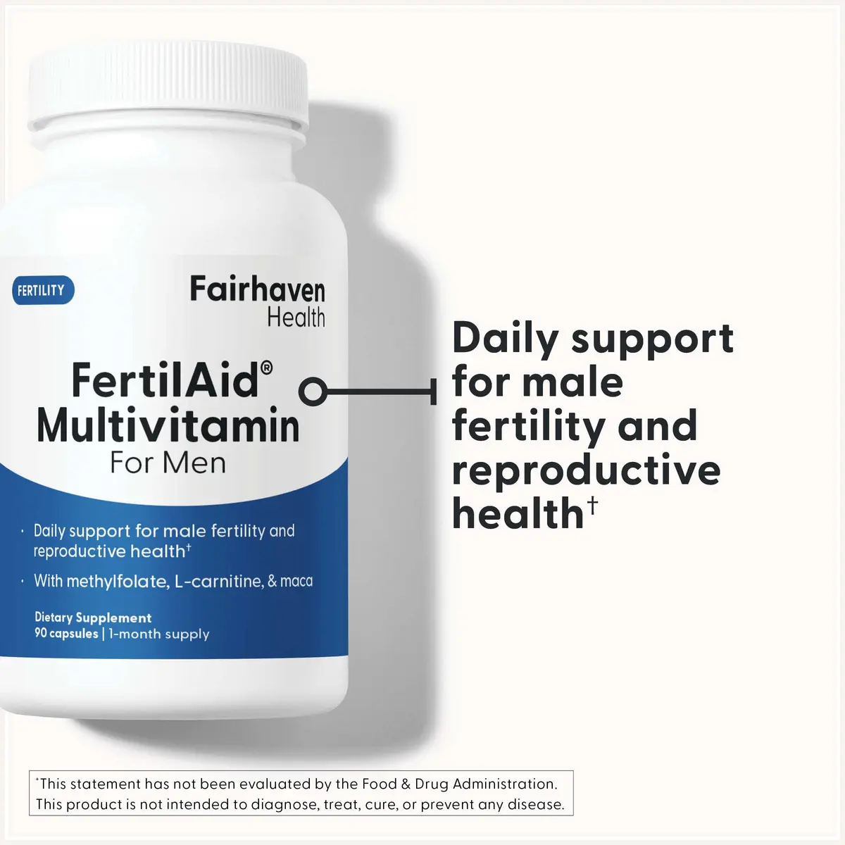 Fairhaven Health FertilAid - Fertility Supplements for Men, 90 Count (Pack of 2) | Supports Male Reproductive Health - view 2