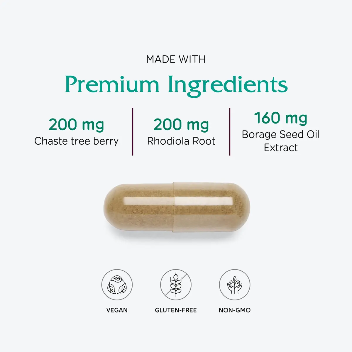 Vitanica FemRebalance, Hormone Balance Support, Vegan, 60 Capsules | Supports Female Hormonal Health Naturally - view 4