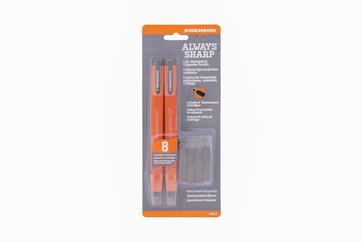 Swanson Tool Co. CP216 AlwaysSharp Refillable Carpenter Pencil 2-Pack | Never Needs Sharpening - view 2