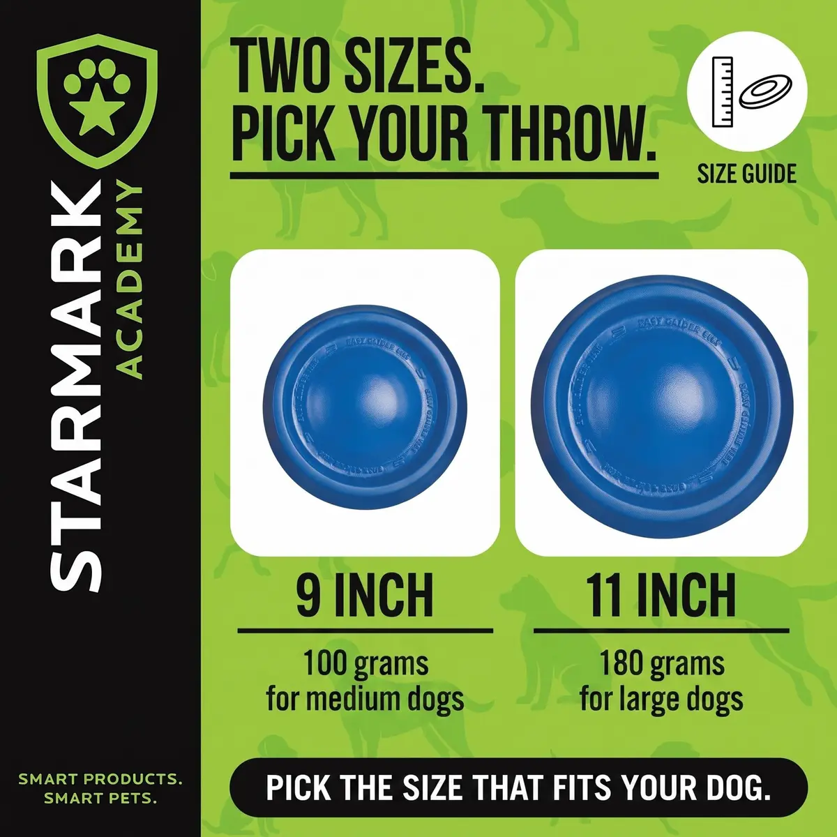 Starmark EasyGlide DuraFoam Flying Disc Dog Toy 11-inch | Soft, Durable & Floats - view 5