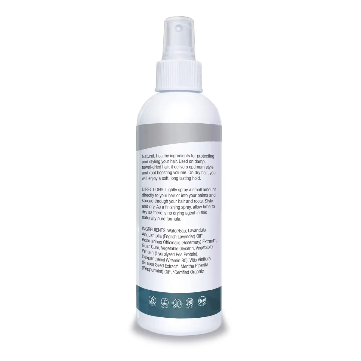 Organic Excellence Wild Mint Hair Styling Spray, Alcohol-Free, 8 oz | Natural Shine & Manageability for All Hair Types - view 2