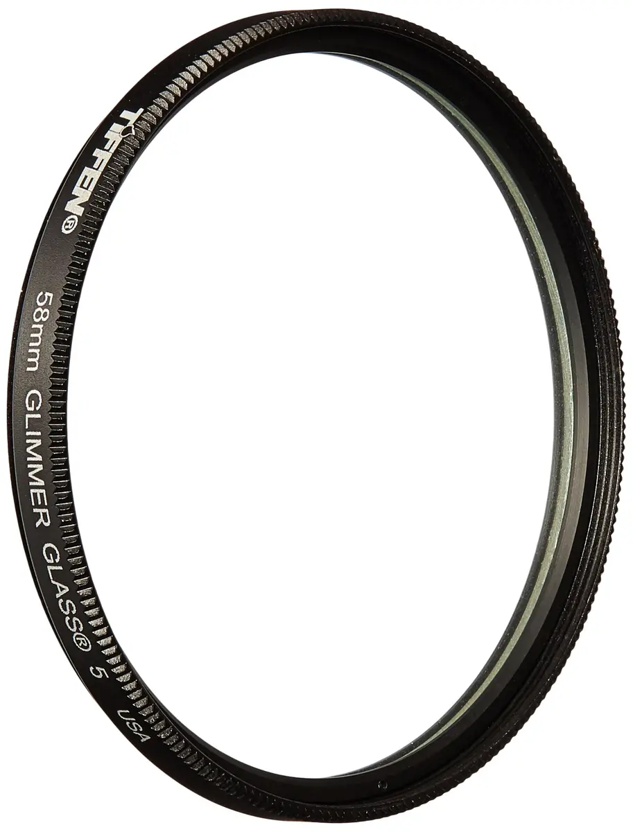 Tiffen Glimmerglass 58mm Cinematic Diffusion Filter | Softens Skin, Glowing Highlights, Sparkle Effect - main product image