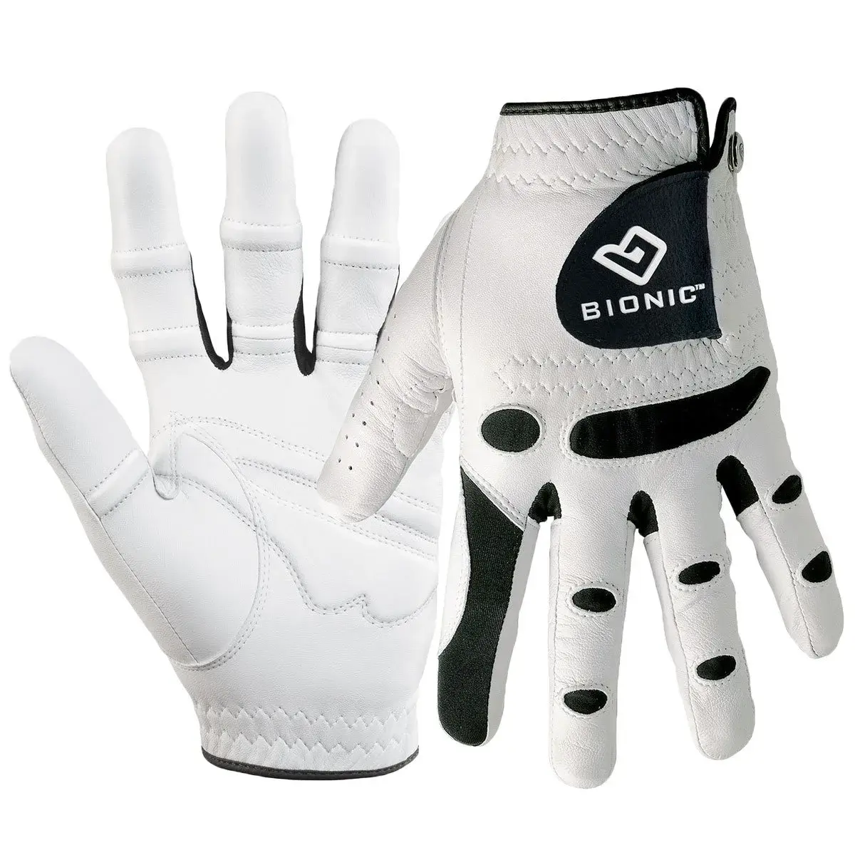 Bionic StableGrip Natural Fit Golf Glove Left Hand Large White | Enhanced Grip & Comfort - main product image