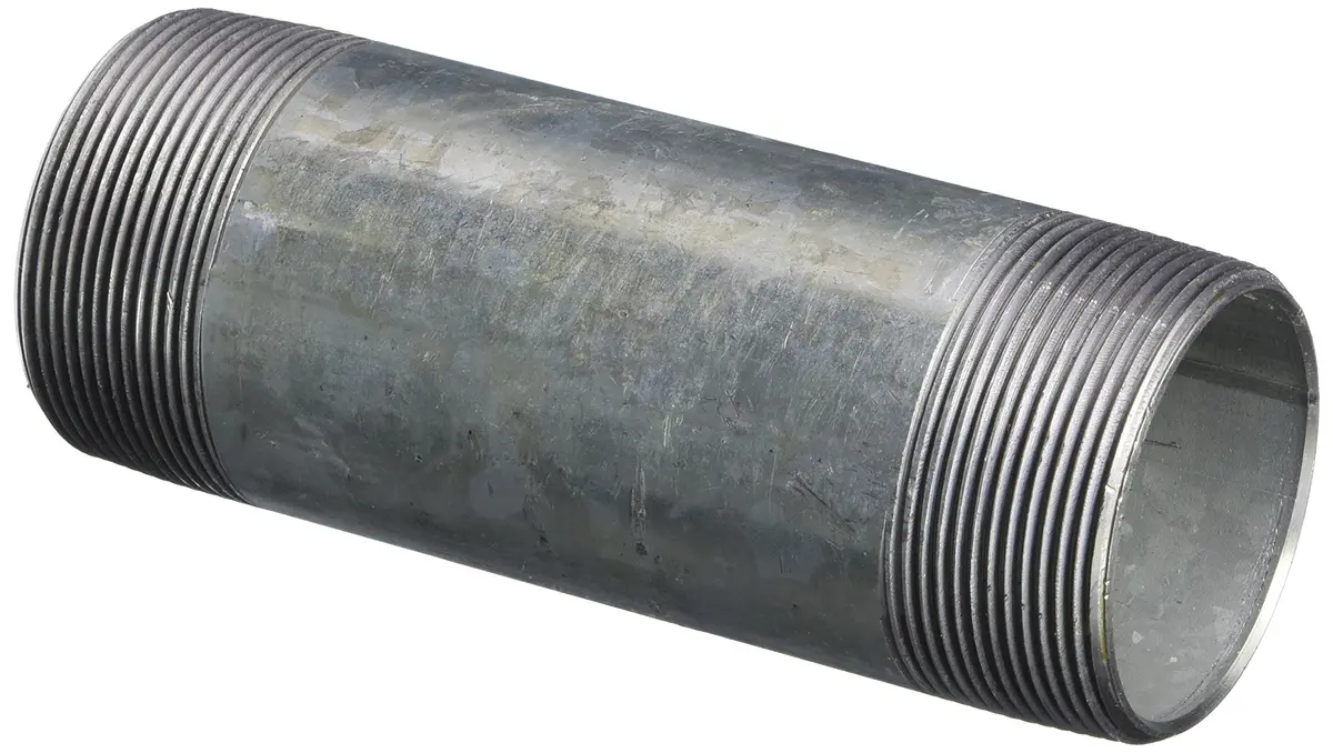 LDR Industries 301 2X6 Galvanized Pipe Nipple 2" x 6" | Corrosion-Protected Steel Fitting - main product image